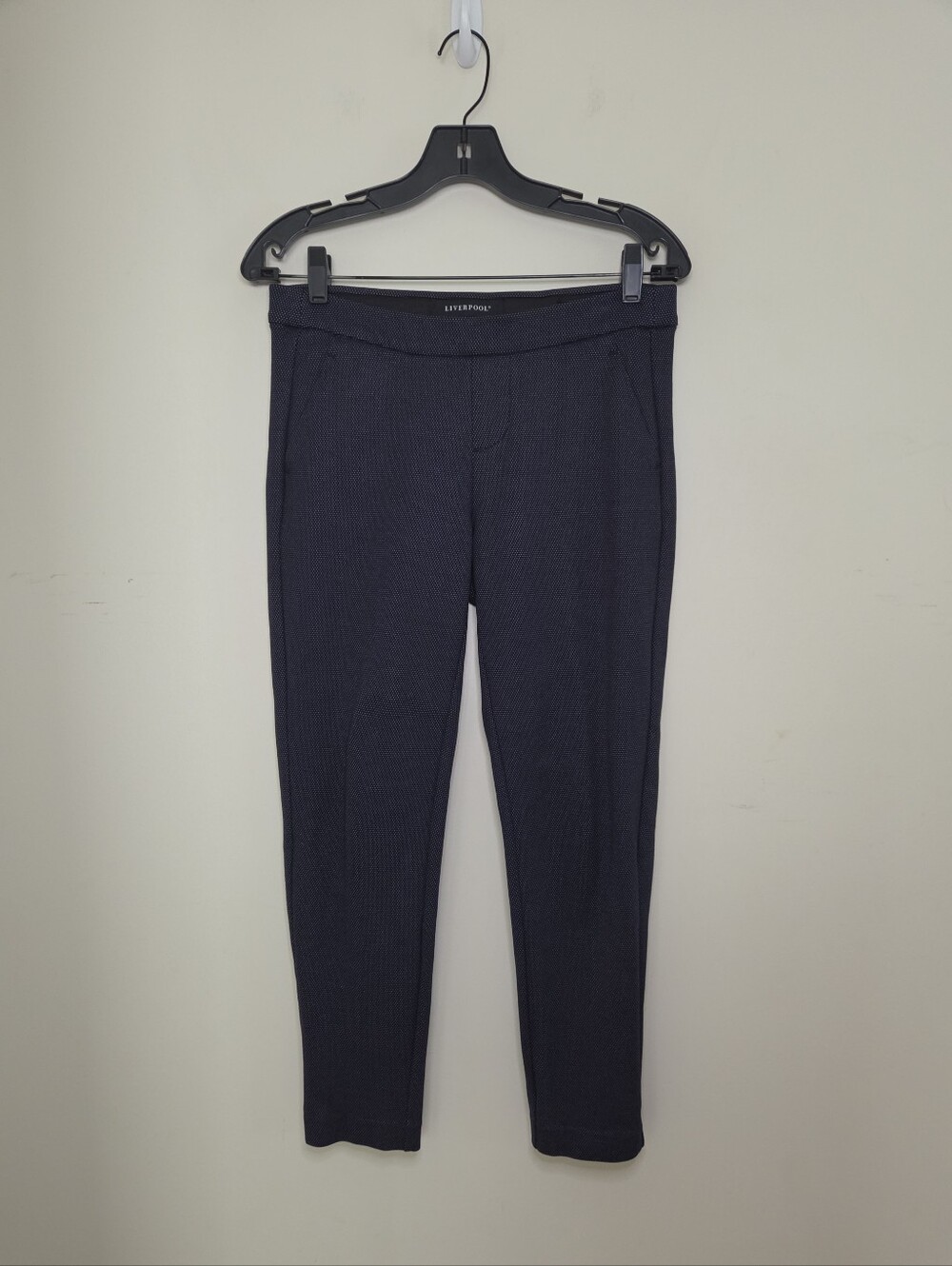 Women's Liverpool Navy Blue Dot Pants Sz 2/26